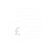 drawing of pound sign and coins with blank background