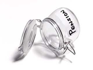 empty pension jar