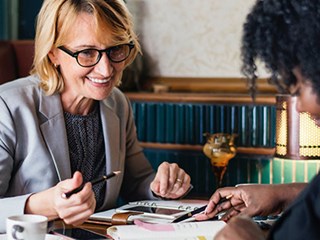 businesswomen in a meeting