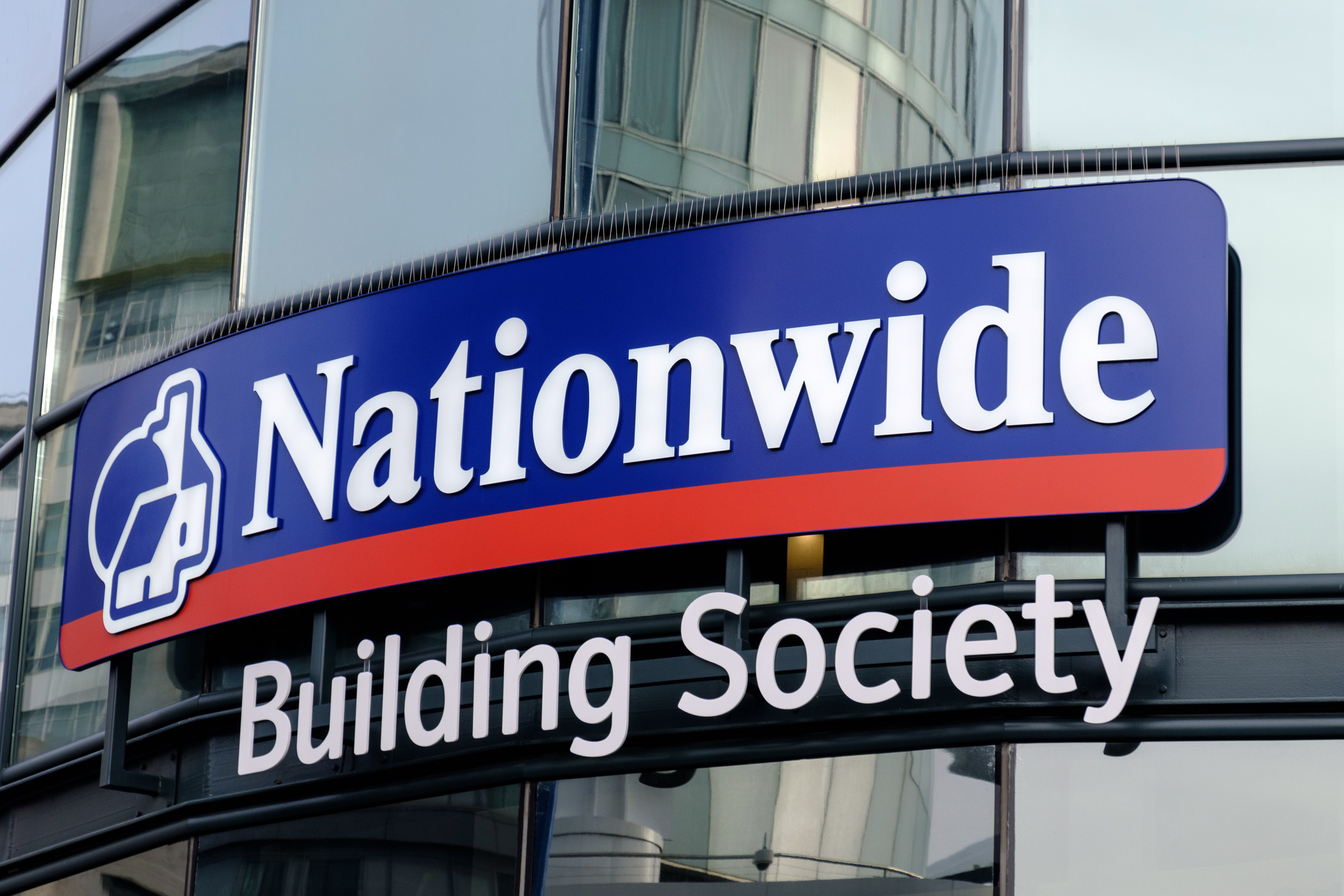 Close up of Nationwide Building Society Logo