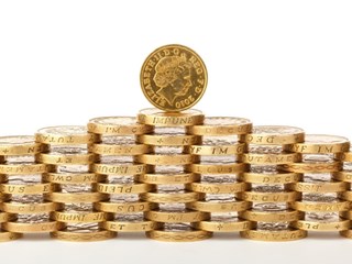 pile of pound coins