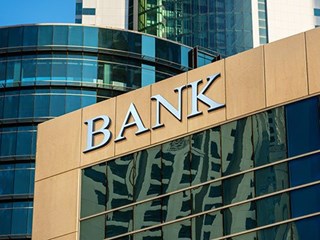 bank sign on building