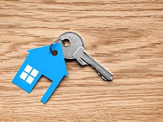 house keyring with key