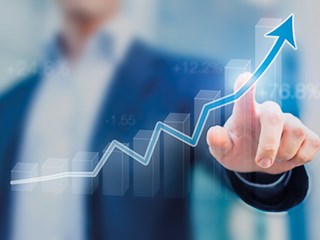 graph with upward trend