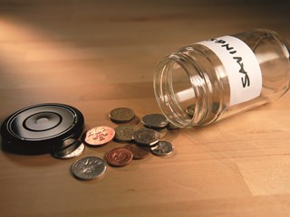 jar of spilt money