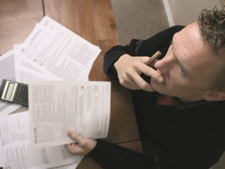 Person contemplating tax changes