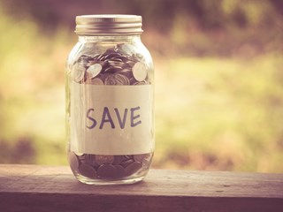 savings jar full of coins