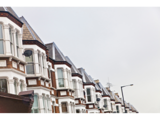 Row of English houses 
