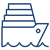 Cruise ship icon