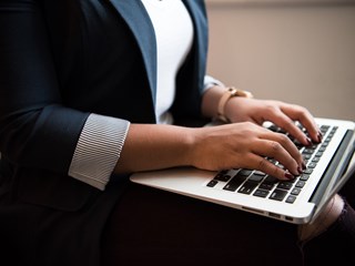 laptop office working business marketing software