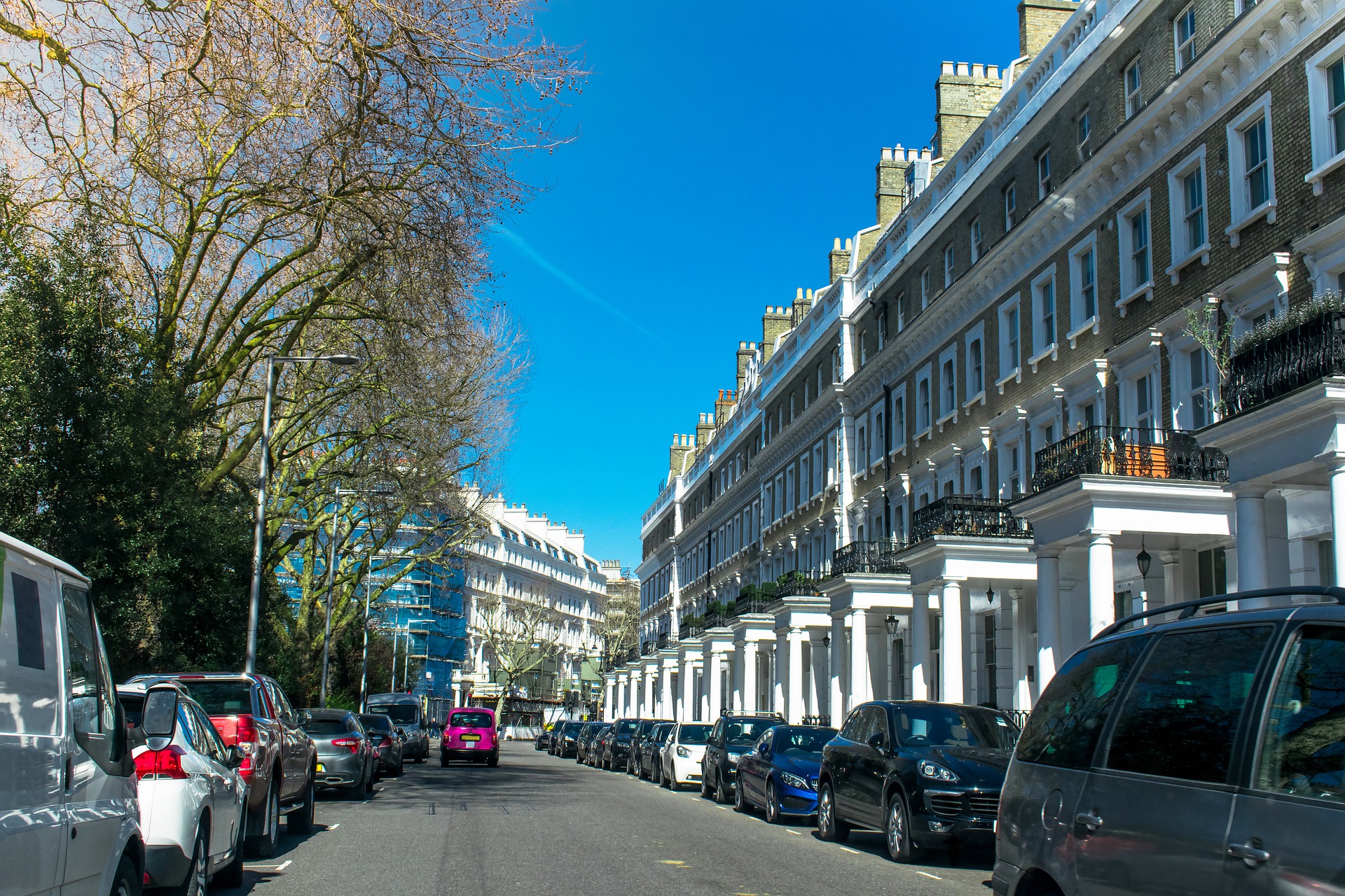 houses on a london street