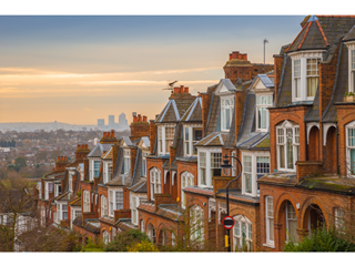Row of UK houses