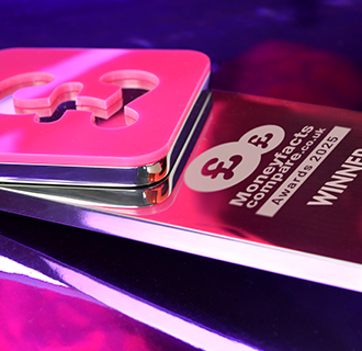 Moneyfactscompare.co.uk Awards 2025 Trophy