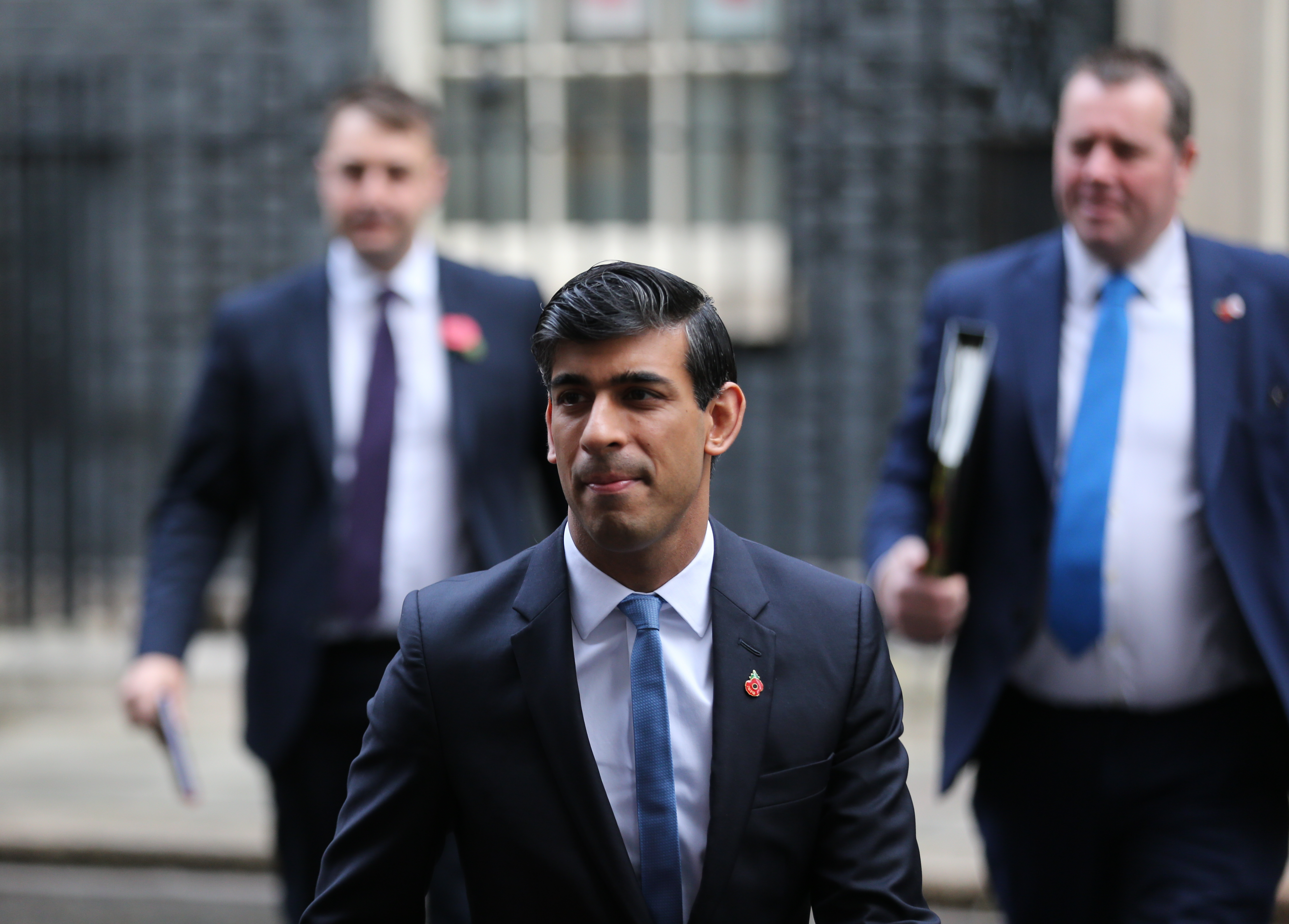 Rishi Sunak walking out of 10 downing street