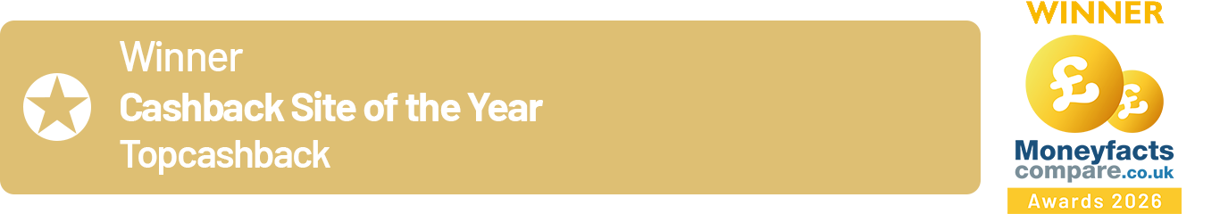 Cashback Site of the Year Winner - Topcashback