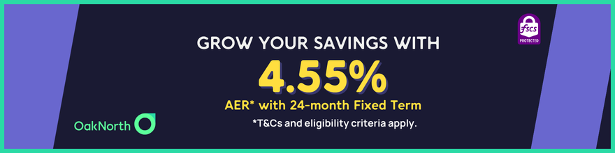 Oaknorth fixed term savings 2 year high rate