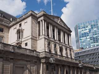 close up of the bank of England