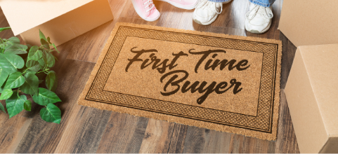First Time Buyers door mat
