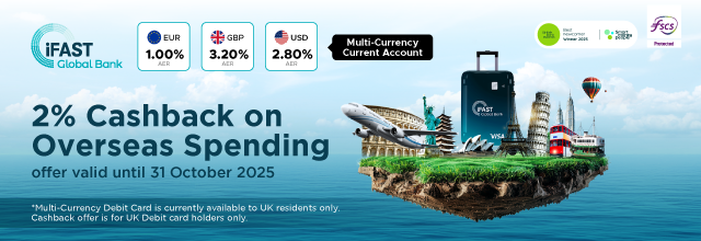 iFAST Global Bank Multi-Currency Current Account Banner