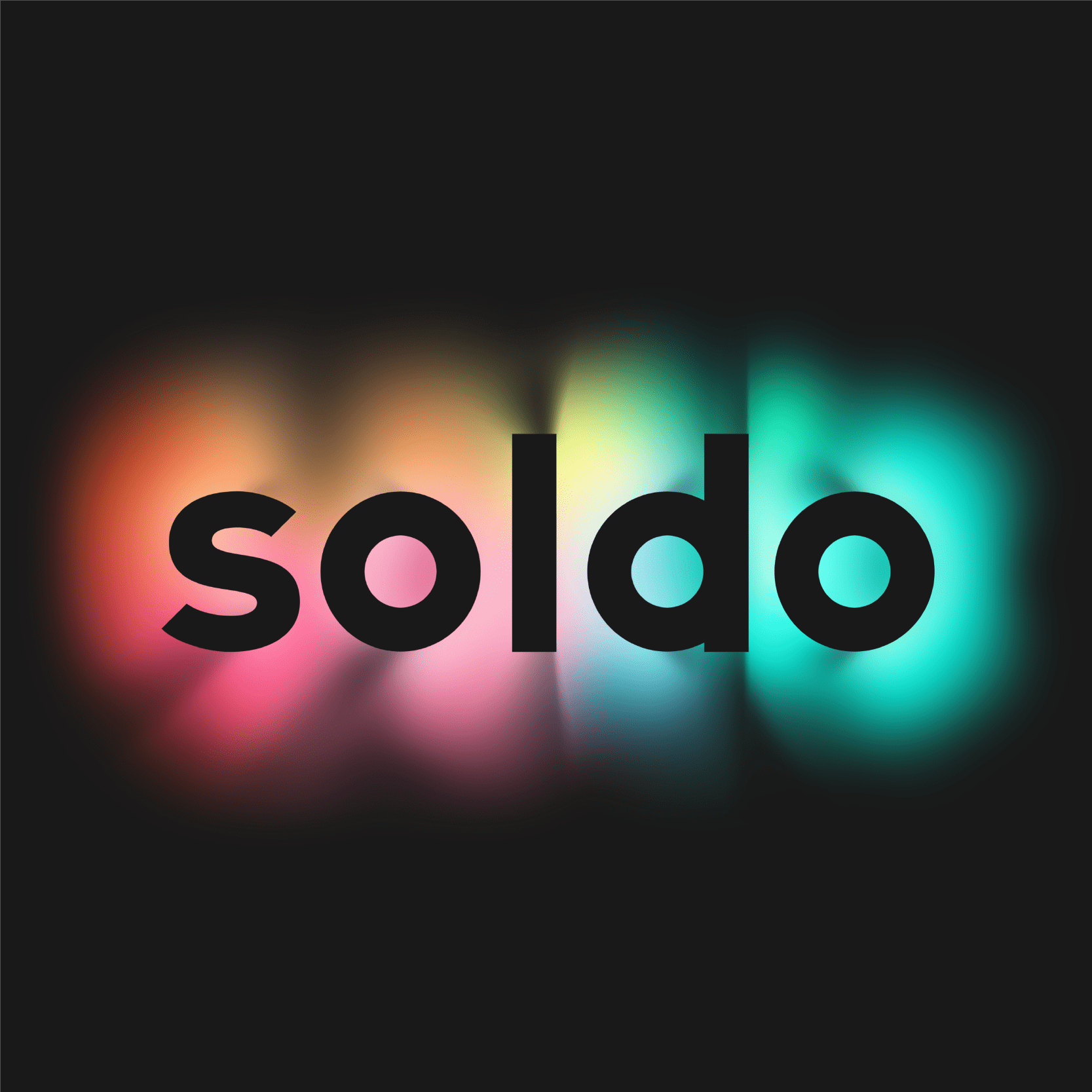 Soldo logo on black background