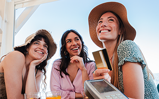 Group paying with credit card