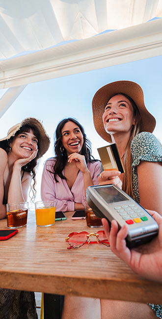 Group paying with credit card