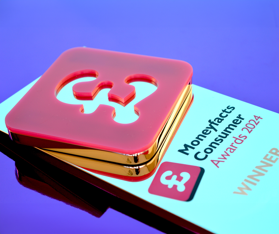Moneyfacts Consumer Awards 2024 Trophy