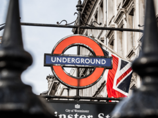underground tube sign in london